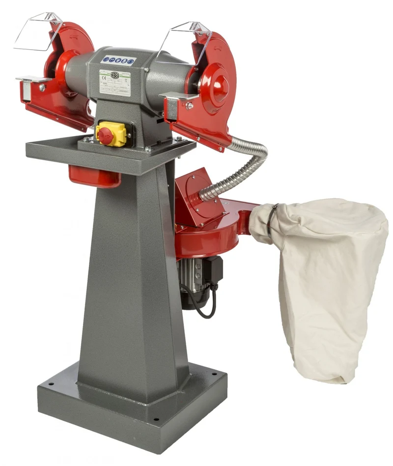 Nebes SEA-10 - 1,0 HP monofase - Smerigliatrice con aspiratore serie industriale in alluminio