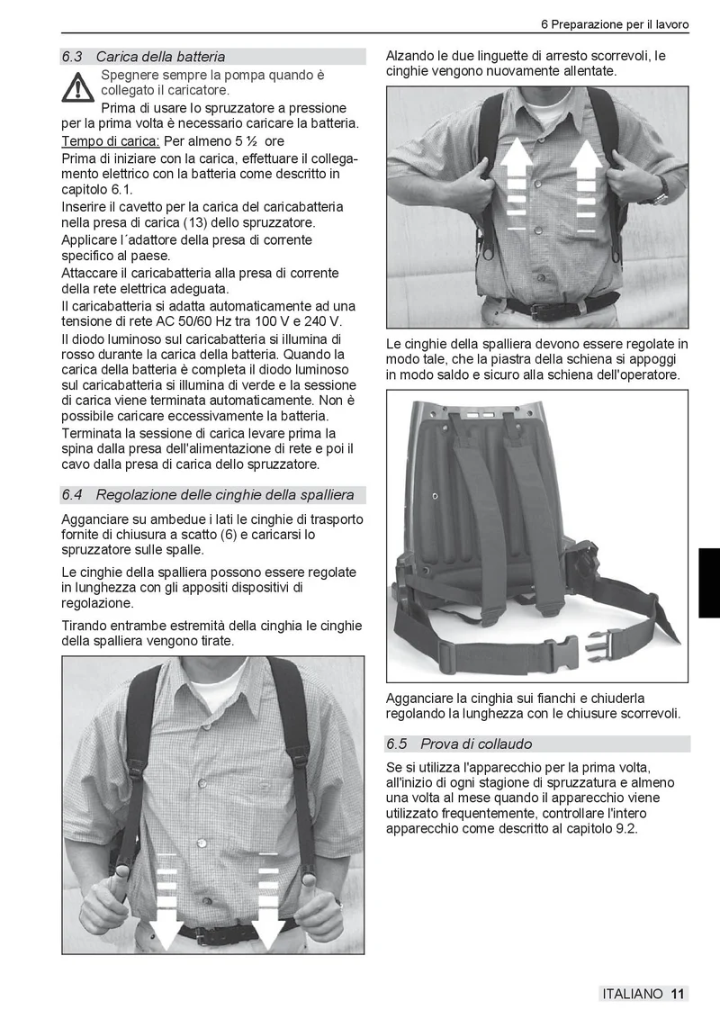 Solo 416li Pompa a batteria a spalla