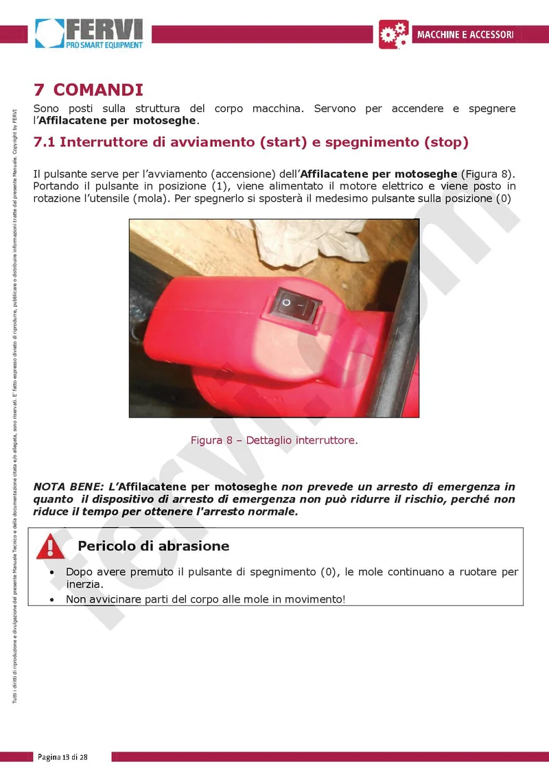 Fervi 0502 - Affilacatene per motosega