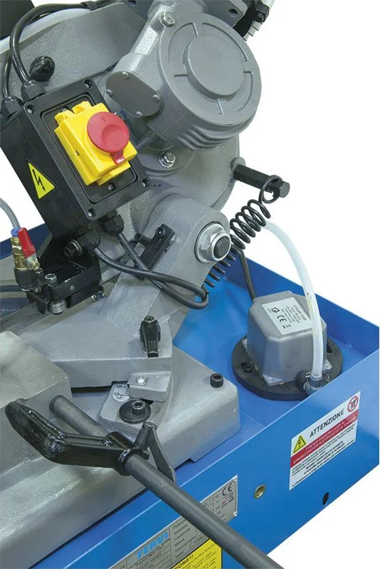 Fervi 0255 - Segatrice sega a nastro per ferro metalli lubrificata con base 230V