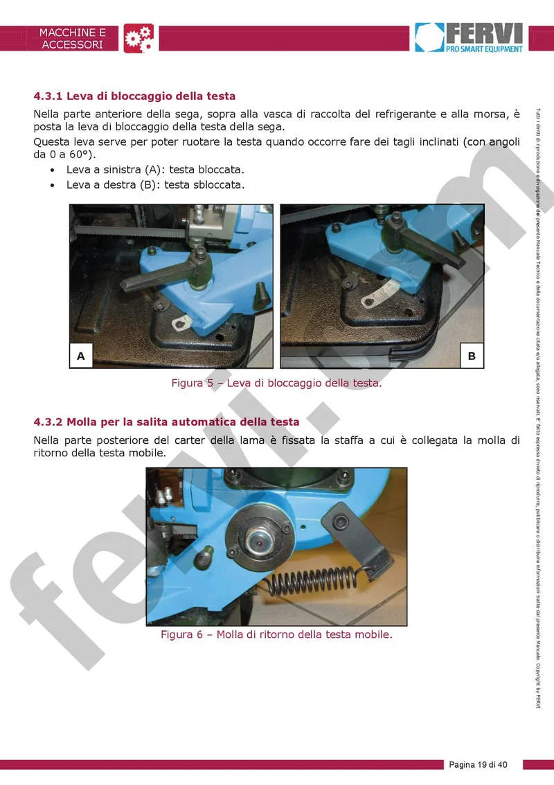 Fervi 0255 - Segatrice sega a nastro per ferro metalli lubrificata con base 230V