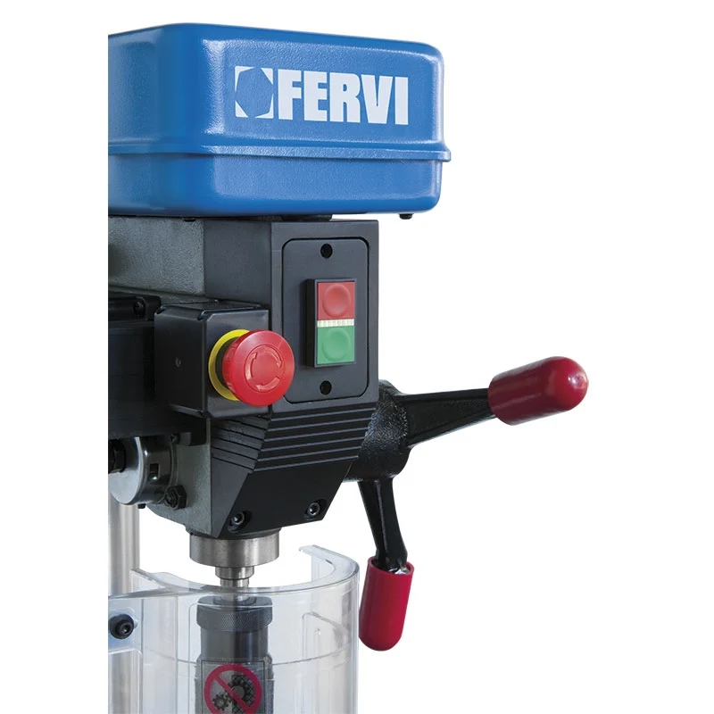 Fervi 0750 - Trapano da banco con trasmissione a cinghia 220V - 750W