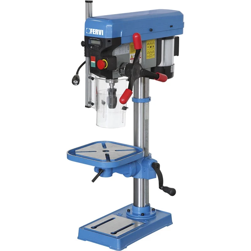 Fervi 0260 - Trapano da banco con trasmissione a cinghia 220V - 550W