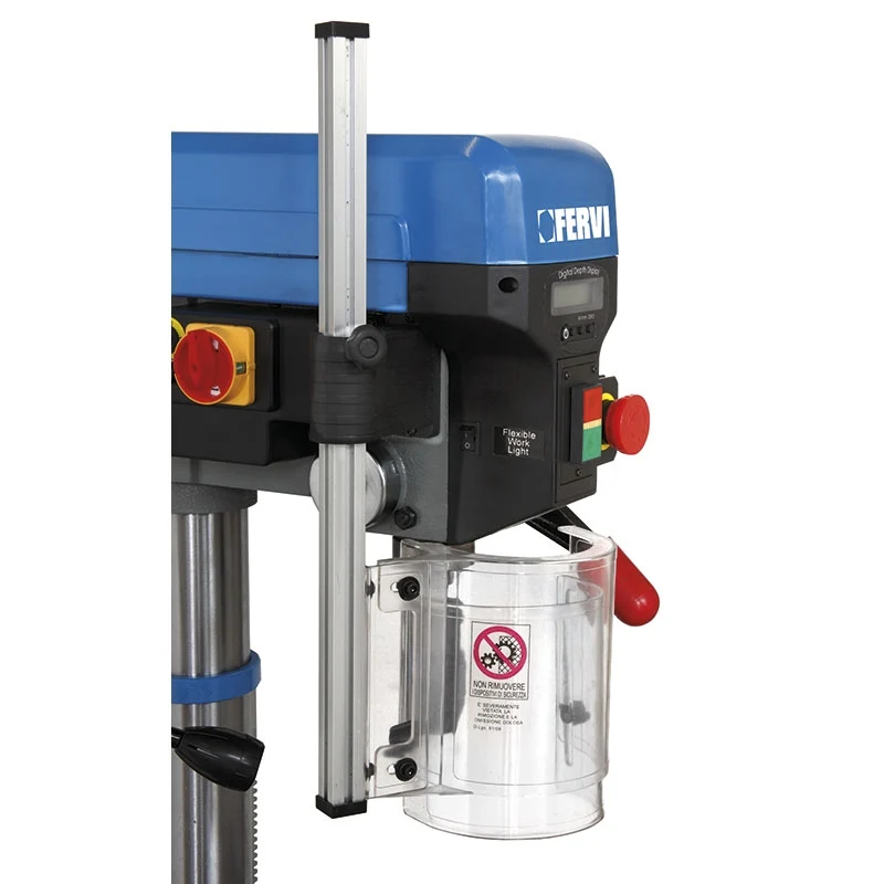 Fervi 0260 - Trapano da banco con trasmissione a cinghia 220V - 550W