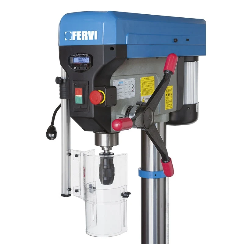 Fervi 0252/400V - Trapano a colonna con trasmissione a cinghia - 400 v