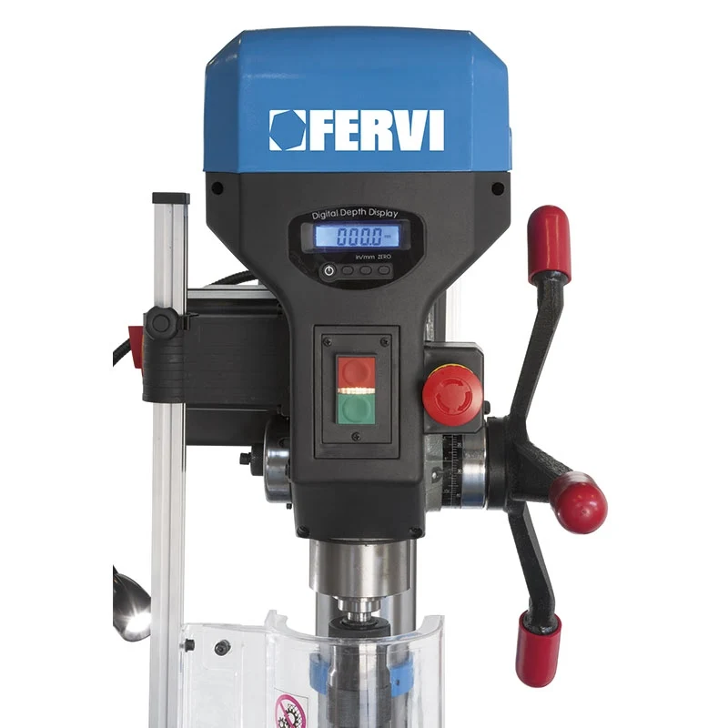 Fervi 0252/400V - Trapano a colonna con trasmissione a cinghia - 400 v
