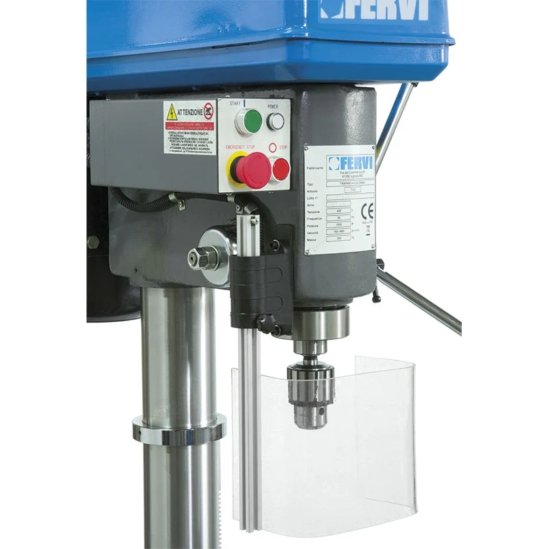 Fervi T032 Trapano a colonna con trasmissione a cinghia 400V 50 Hz 1500W