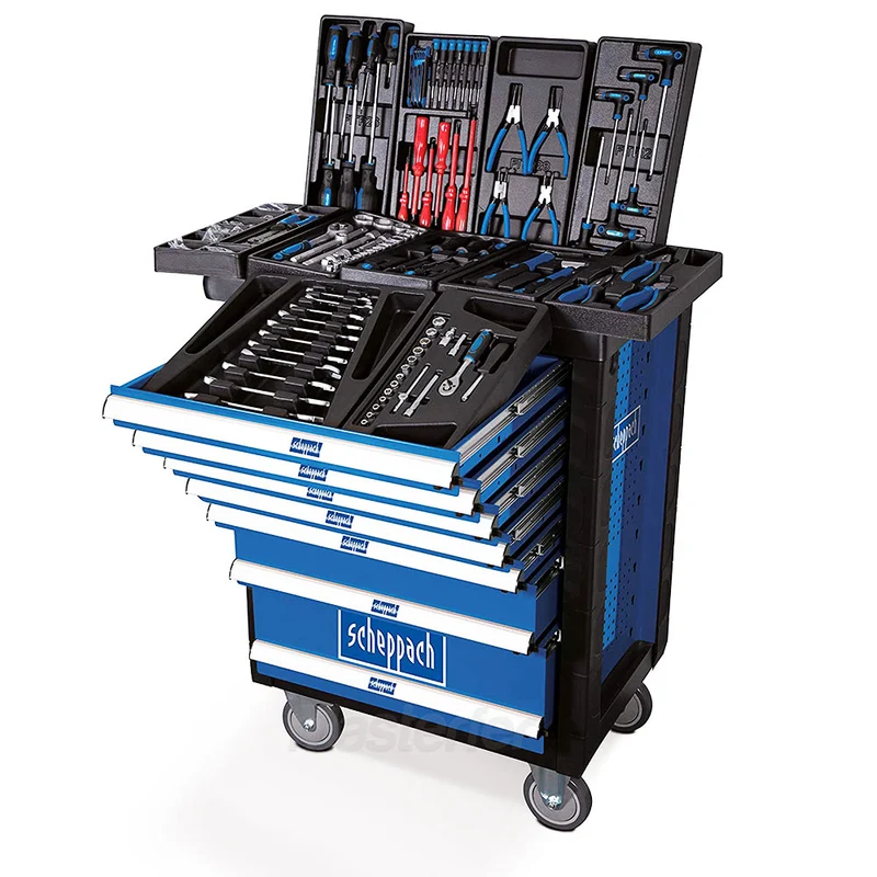 Scheppach TW1000 - Carrello attrezzi da officina porta utensili completo 263PZ