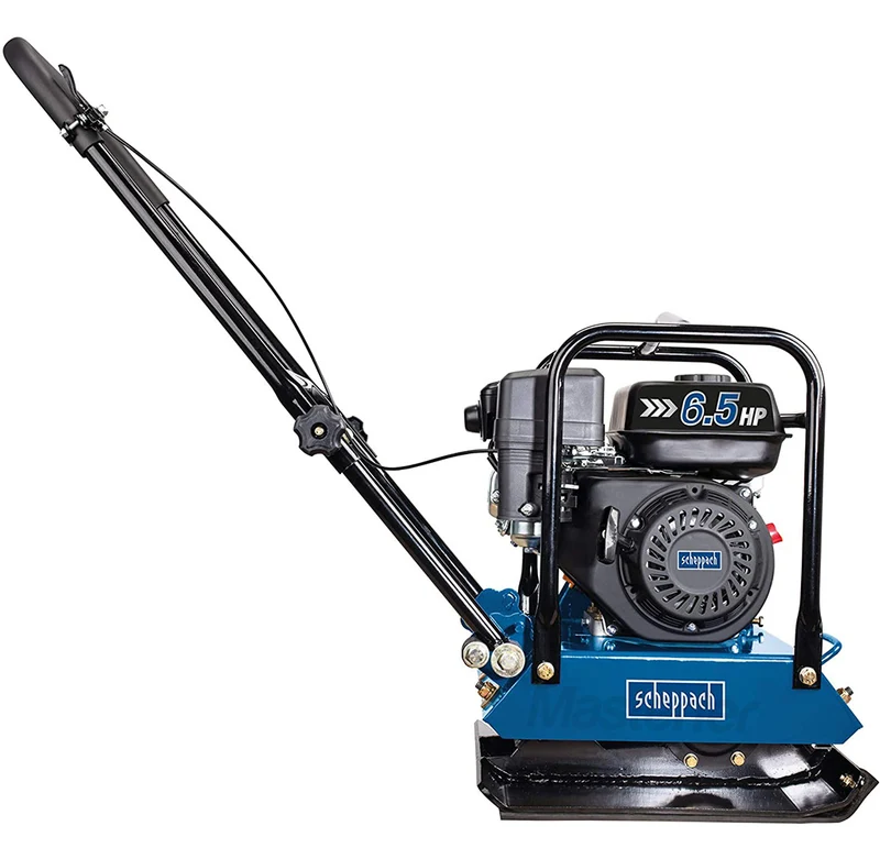Scheppach HP1200S - Vibrocostipatore compattatore per terreno a piastra vibrante