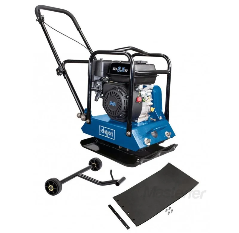 Scheppach HP1200S - Vibrocostipatore compattatore per terreno a piastra vibrante