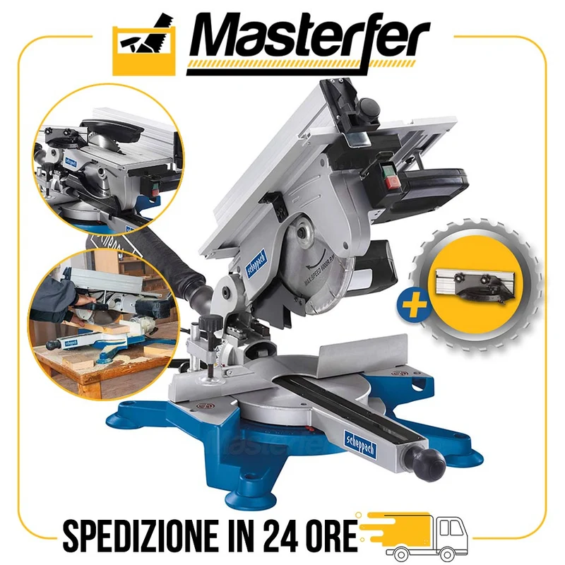 Scheppach HM100T - Troncatrice per legno con pianetto D254