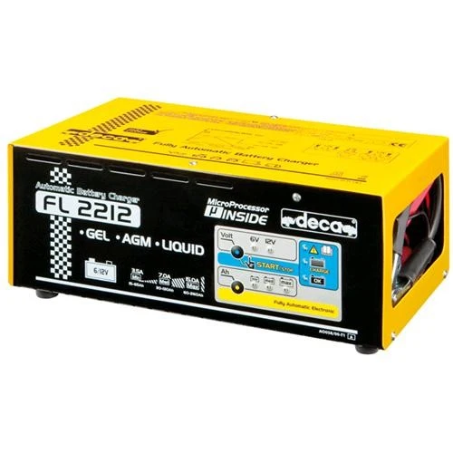 Caricabatterie mantenitore auto moto furgoni camion elettronico 6-12V Deca FL 2212 (carica max 22 A)