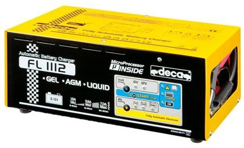 Caricabatterie mantenitore auto moto camion furgoni elettronico automatico 6-12V Deca FL 1112 (carica 11 A)