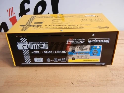 Caricabatterie mantenitore auto moto camion furgoni elettronico automatico 6-12V Deca FL 1112 (carica 11 A)