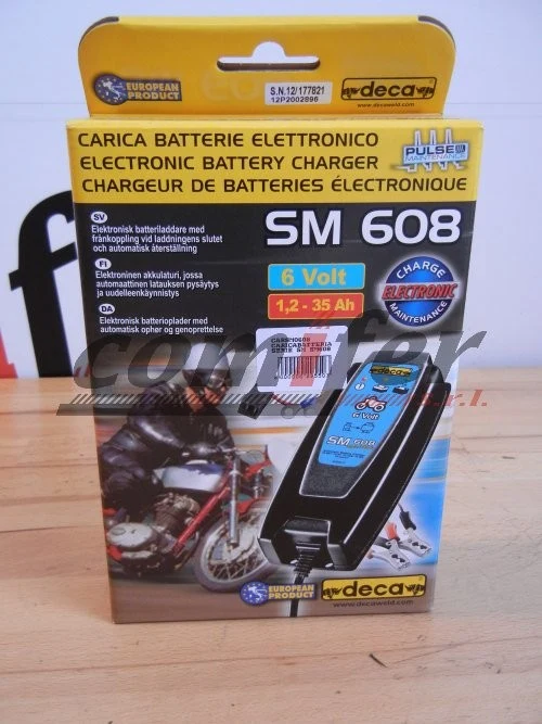 Deca SM 608 - Caricabatterie mantenitore automatico inverter 6V (carica media 0,8 A)