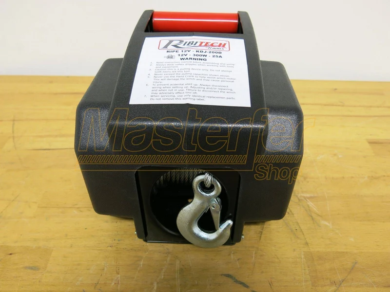 Verricello 12V telecomandato a filo Ribimex PE12V - ideale per auto e barca