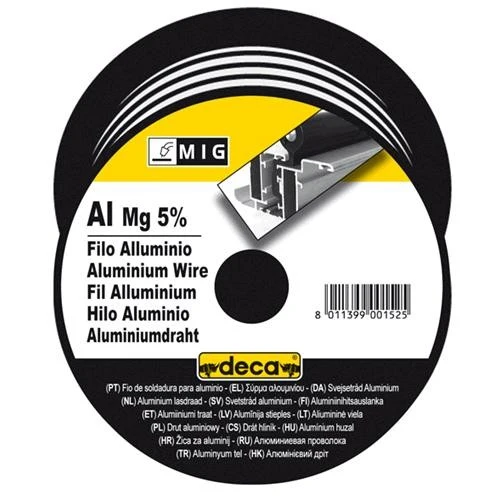 Bobina deca filo alluminio/magnesio Ø0,8mm (D100mm-0,4kg) 010881