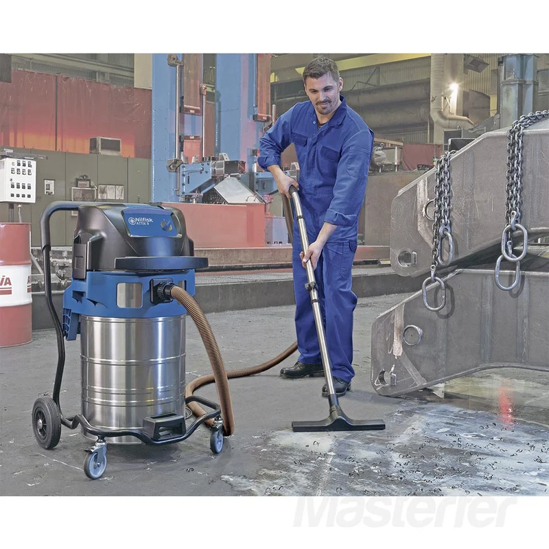 Nilfisk Attix 961 - Aspiratore industriale a 2 motori per solidi e liquidi, 230V 16A