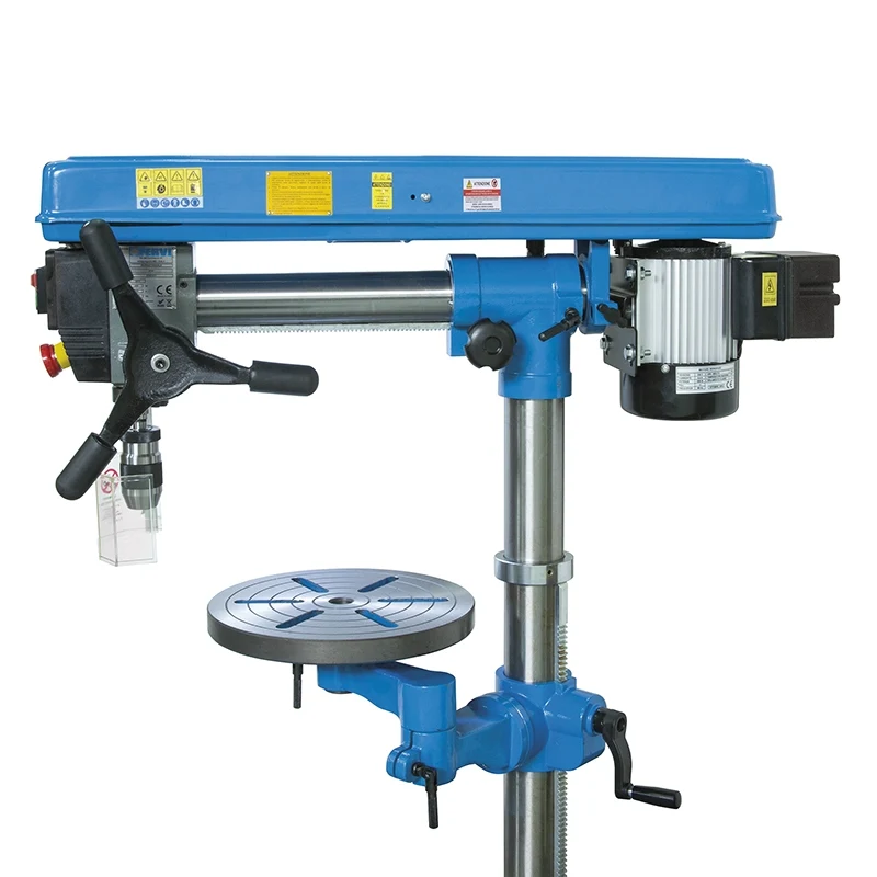 Fervi 0757 - Trapano da banco con trasmissione a cinghia e testa inclinabile 220V - 550W