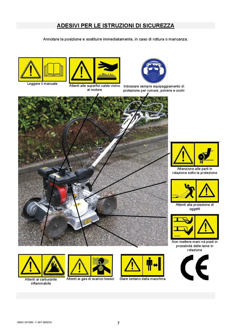Rasaerba da pendenza Orec Spider Mower SP1000 - trazione 4X4 manubrio regolabile e telescopico