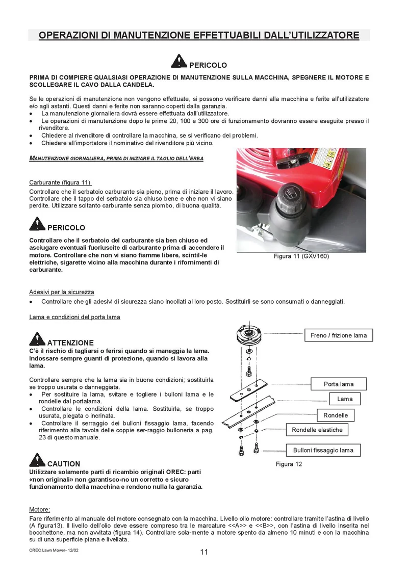Rasaerba Orec GR537 PRO - trazionato 3 velocità - con piatto in alluminio e ALLESTIMENTO PRO