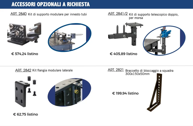 Dyma 2800/66 - Banco mobile da saldatura completo di 66 utensili