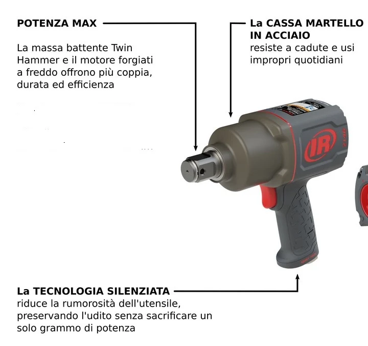 Ingersoll Rand 2146Q1MAX avvitatore ad impulsi da 3/4"