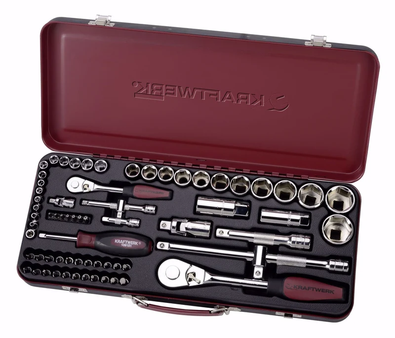 Kraftwerk 2032 - Cassetta chiavi a bussola 72PZ. 1/4"+1/2"