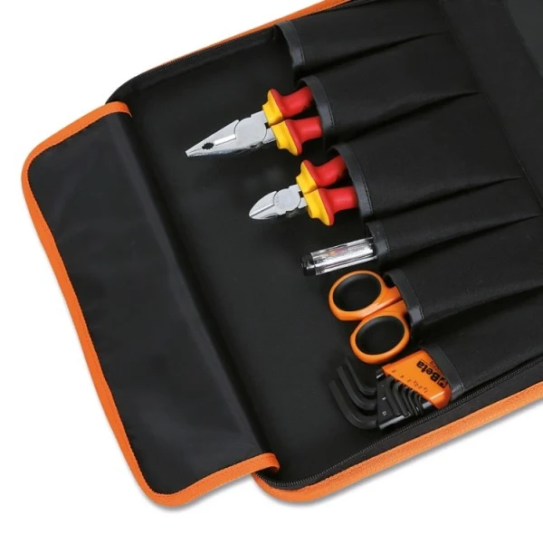 Beta 2001/BZ24 MQ - Valigetta pieghevole con assortimento di 24 utensili per elettricisti