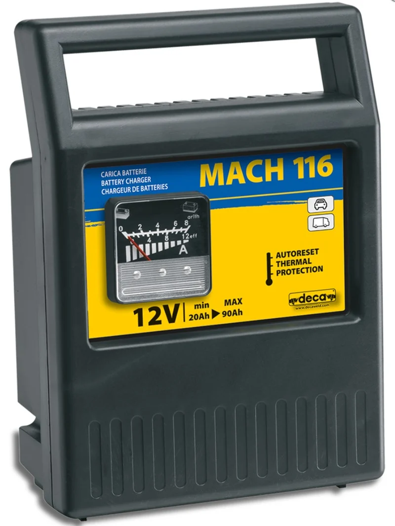 Caricabatterie elettromeccanico 12V Deca MACH 116 (carica 6 A)