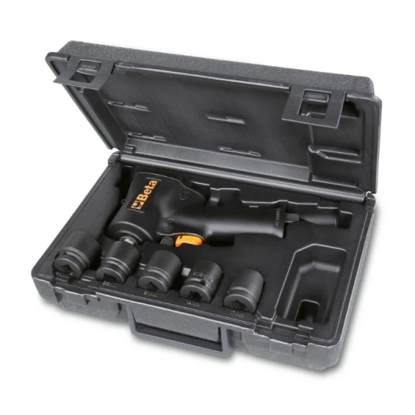 Beta 1927XM/K5 - Assortimento di un avvitatore reversibile compatto e cinque bussole Macchina, in valigetta di plastica
