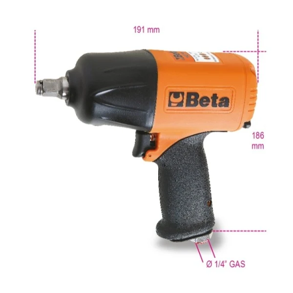 Beta 1927P/K3 - Avvitatore pneumatico reversibile in materiale composito fornito con 3 bussole Macchina