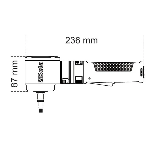 Beta 1927G - Avvitatore pneumatico reversibile compatto da 1/2"