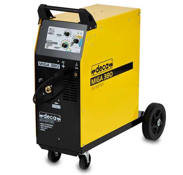 Deca MIGA 380 - Saldatrice multiprocesso sinergica 220V MIG Sinergico / MIG Manuale / No Gas / MMA / TIG Lift.