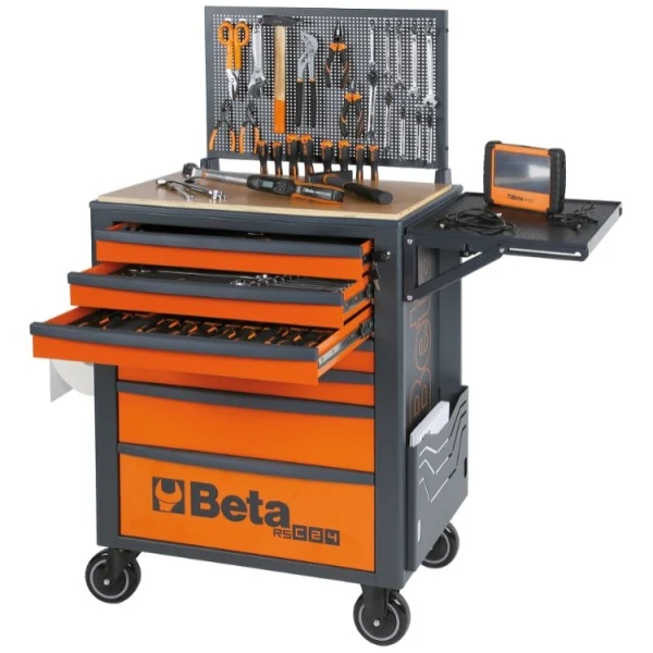 Beta 2400 RSC24-7-VIS - Carrello portautensili 7 cassetti completo di 224 attrezzi industria