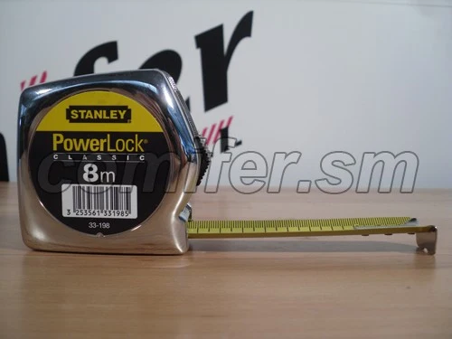 Flessometro 8 metri Stanley Powerlock 33-198