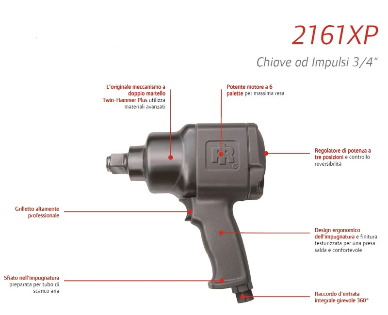 Ingersol 2161XP chiave ad impulsi 3/4"