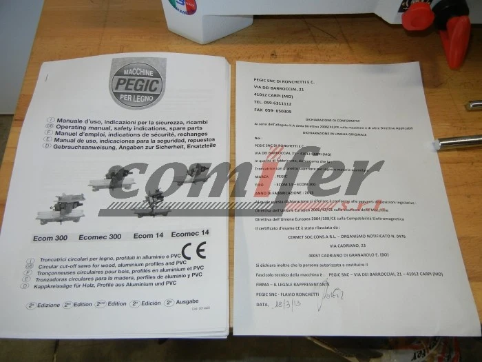 Troncatrice per legno Pegic ECOM 14