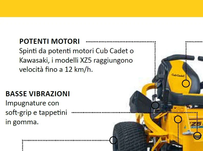 Cub Cadet XZ5 l107 cm Zero Turns Trattorino rasaerba a raggio zero