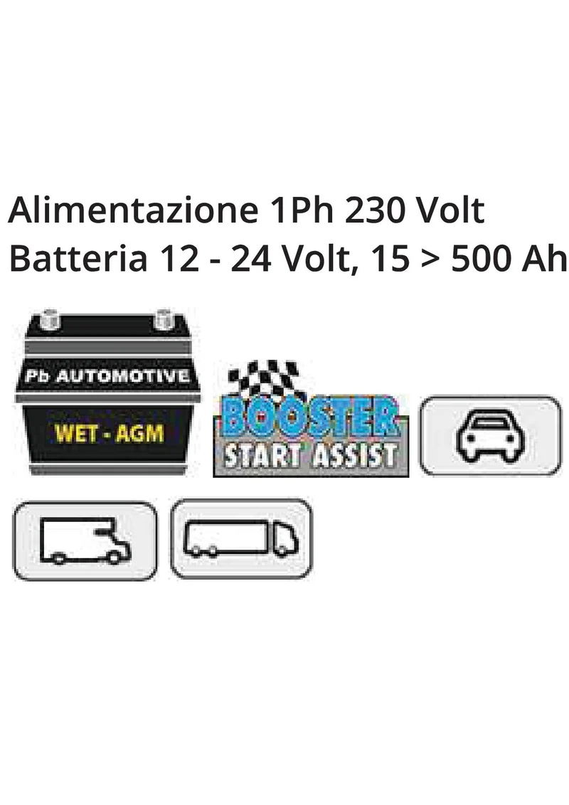 Avviatore caricabatterie 12-24V - Deca CLASS BOOSTER 410A (carica 50 A - avviamento 450 A)