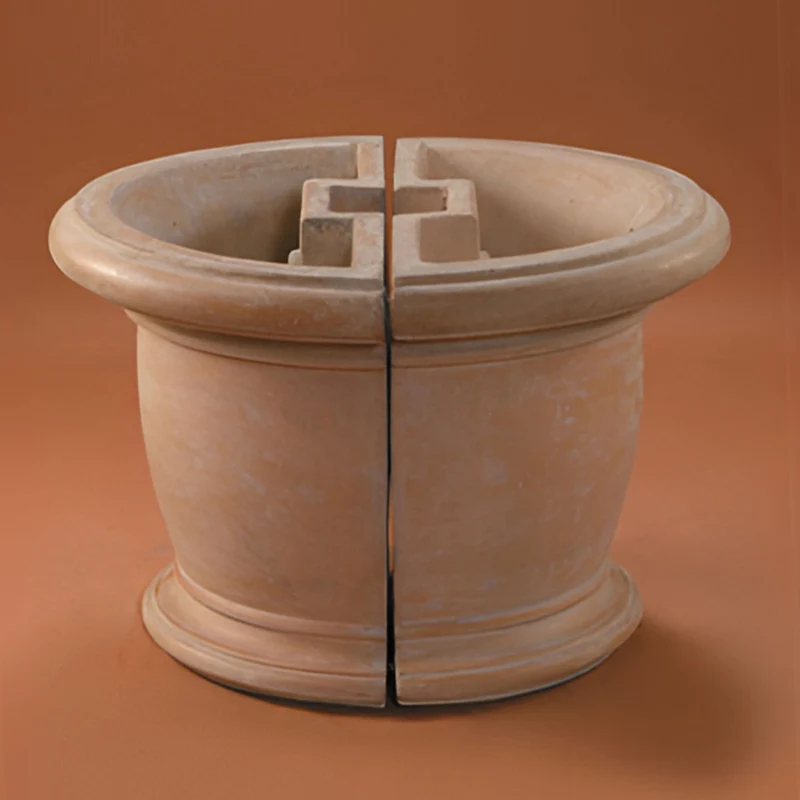 Architectural Round Wrap-Around Concrete Planter - Fiore #695S