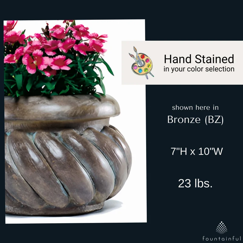 Swirl Pot Concrete Planter - Fiore #669