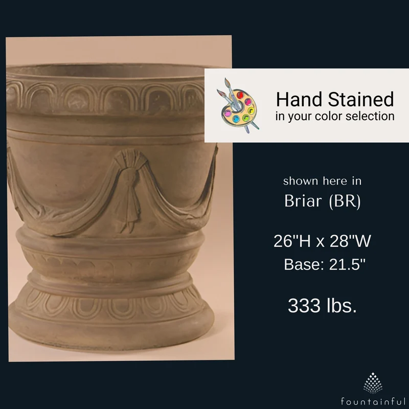 Classico Pot Concrete Planters - Fiore #662