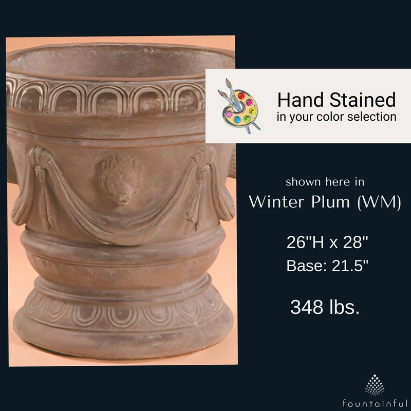 Classico Pot Concrete Planters - Fiore #662