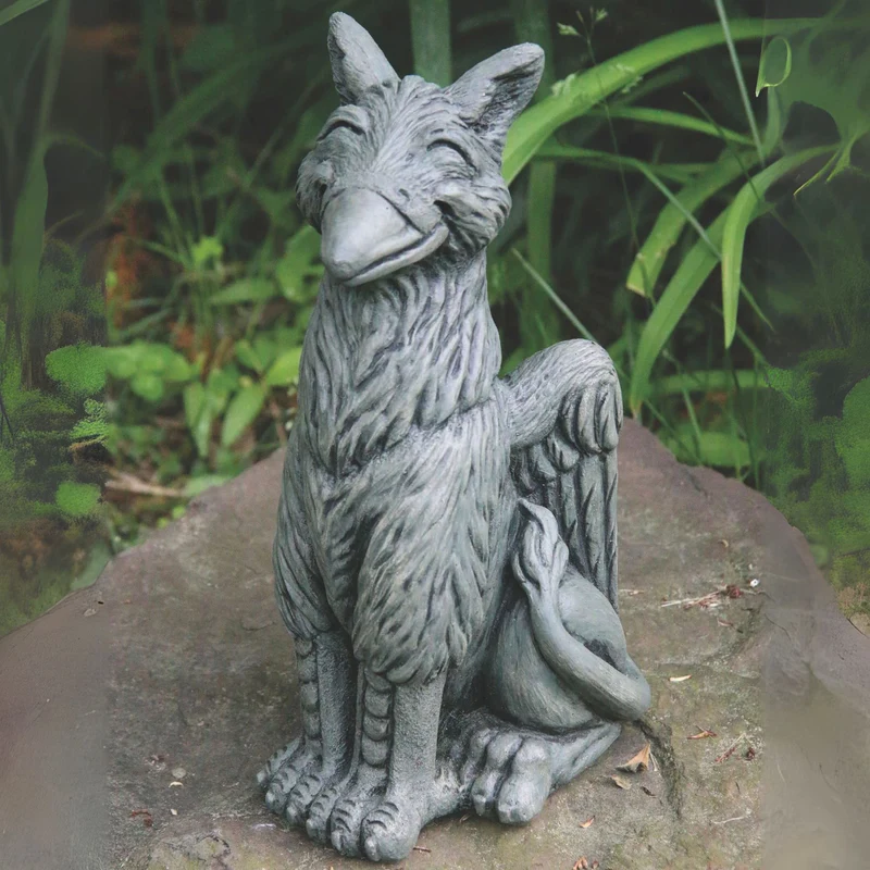 Lil Griffin "Chirp" Concrete Garden Statue - Massarellis #5119