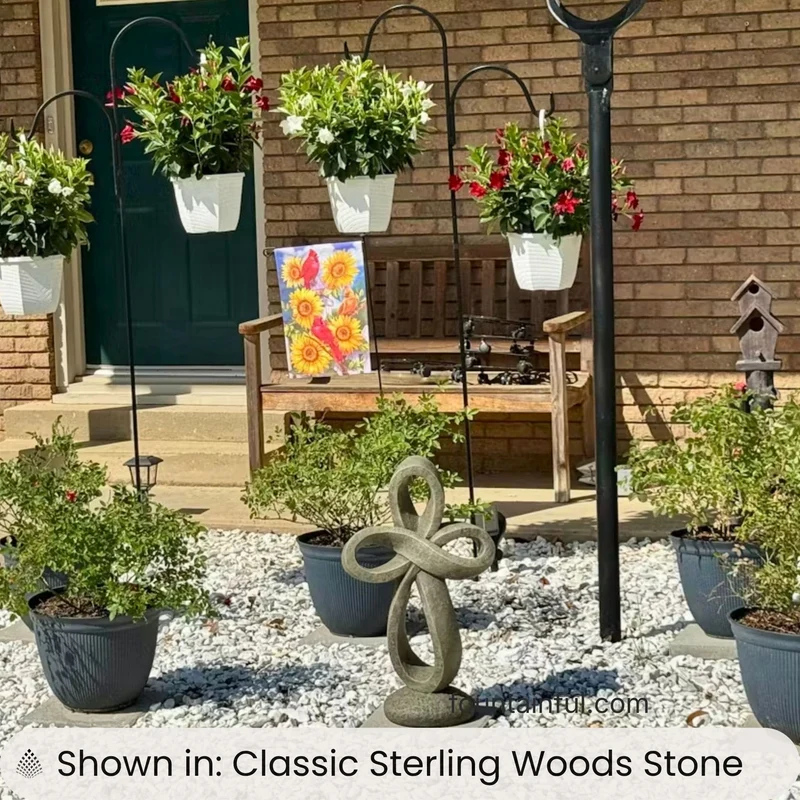 Eternity Cross Concrete Garden Statues - Massarellis