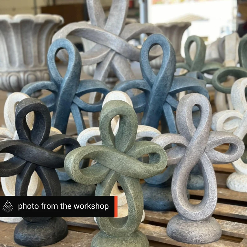 Eternity Cross Concrete Garden Statues - Massarellis