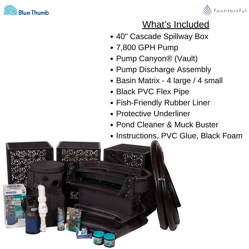 Elite Extra Large Pondless Waterfall Kit - Blue Thumb