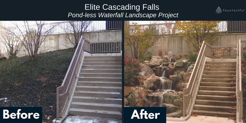 Elite Medium Pondless Waterfall Kit - Blue Thumb