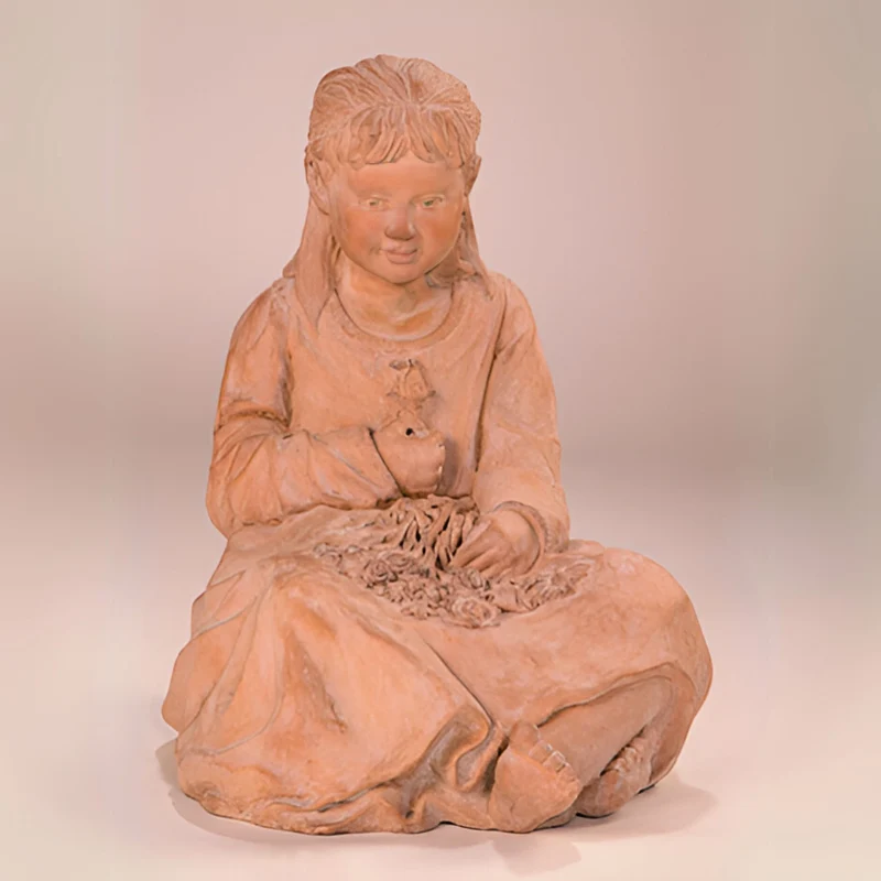 First Bloom Concrete Garden Statue - Fiore #7026